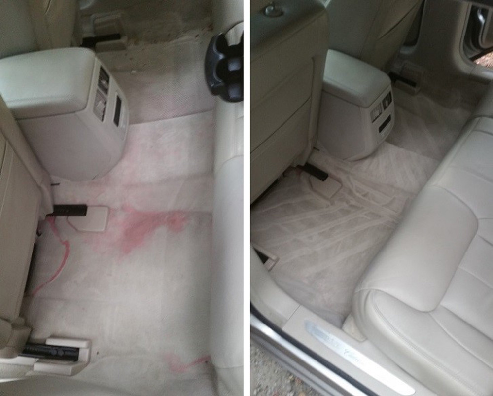 steam cleaning leather car seats